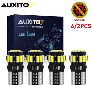 Uplifted Finds AUXITO W5W T10 CANBUS LED Interior & Parking Bulbs 190LM High Intensity Lighting 4 Pcs