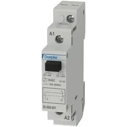 DOEPKE Installationsrelais 1TE mech Reiheneinbaugerät RI 008-001 1W 8V/AC 20A 7,2-8,8V AC