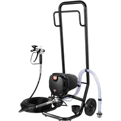 VEVOR Rollbares Airless-Farbspritzgerät, 750 W, 3000 psi, Hocheffizientes Elektrisches Spritzgerät, Farbspritzgeräte Spritzlackiermaschine Hochdruck-Airless-Farbsprühsystem mit 7.6 m Schlauchlänge