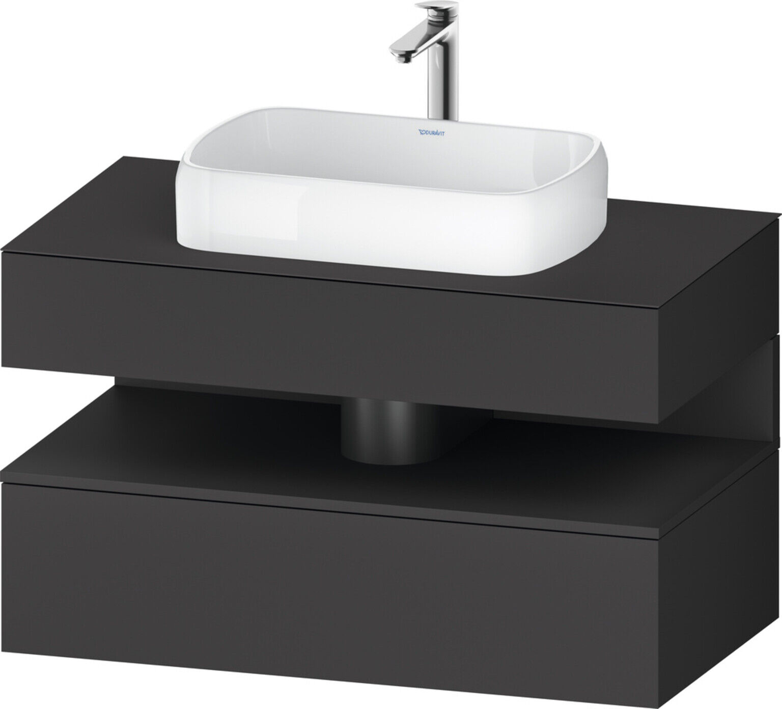 Duravit Waschtischunterschrank Qatego 100x55x60cm, gra m, Pl, Nischenb (QA4731049490010)