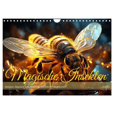 Magische Insekten (Wandkalender 2026 DIN A4 quer), CALVENDO Monatskalender