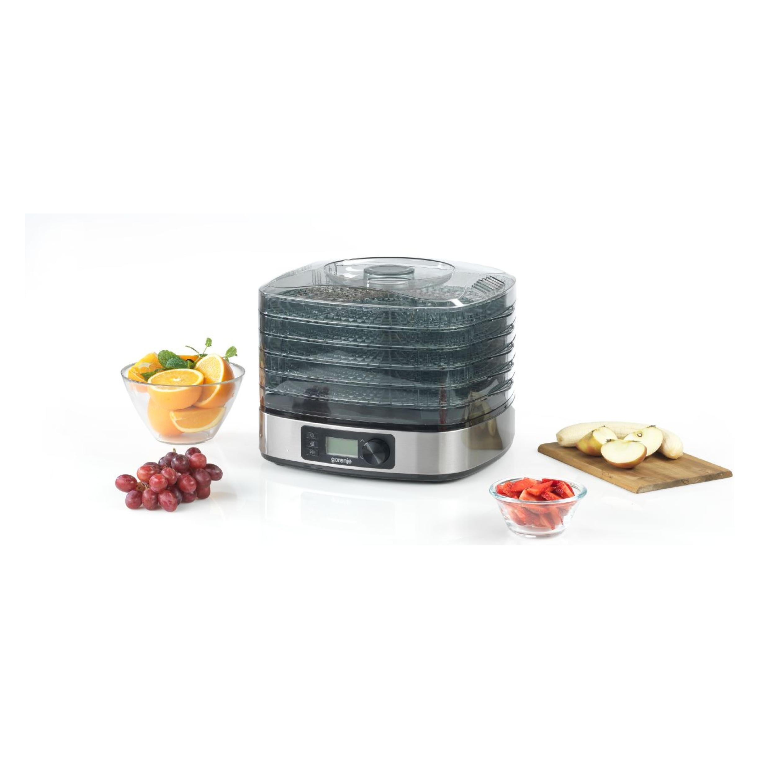Gorenje FDK500DE Food Dryer, 380W, 5 drying plates, Stainless steel (743850)