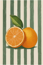 Inspire Picks Italian Lemon Tree Wall Art Cottage Core Spring Landscape Canvas Print Unframed n 40x50cm Unframed