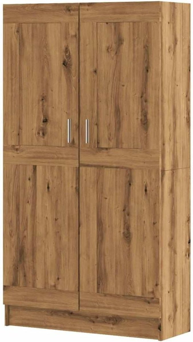 Boekenkast met deur in Artisan Eiken voor woonkamer, slaapkamer of thuiskantoor