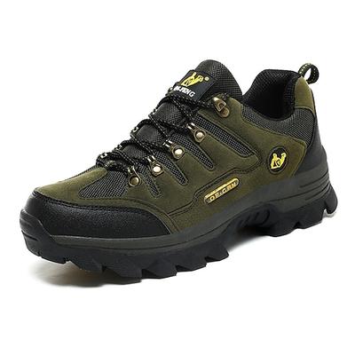 Herren Wanderschuhe mit rutschfester Sohle, strapazierfähige Outdoor Trekking Sneaker für Klettern, Camping und Reisen