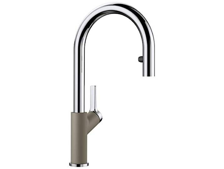 BLANCO CARENA-S Vario Küchenarmatur Mit herausziehbarem Schlauch [11x24x41,3cm] Wechsel von Klarstrahl in Brausestrahl Gesicherte Wasserqualität & wassersparend Hochdruck