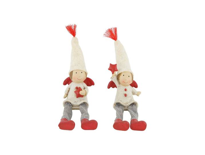 Weihnachtsfigur CHALET CHALET Sternenjunge Lars Weihnachtsdeko , rot braun, B:6,5cm H:14cm, Dekofiguren, Weihnachtsfigur