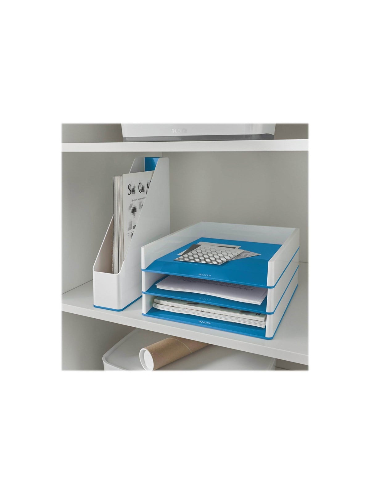 Leitz WOW Briefkorb Duo Colour Blau