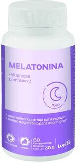 Wells Suplemento Alimentar Sono Melatonina 60 comprimidos