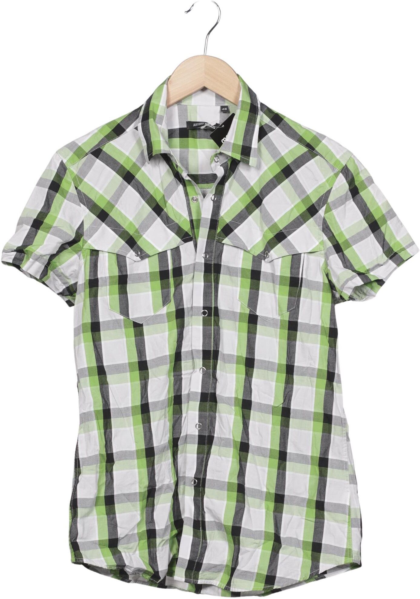 Antony Morato Herren Hemd, Mehrfarbig, Gr. EU 44, Baumwolle - Second Hand