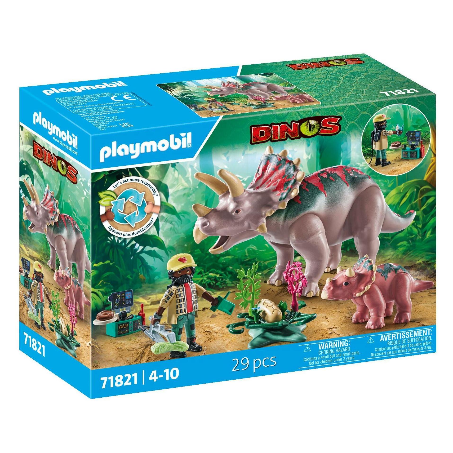 Playmobil Triceratops mit Jungtier (71821)