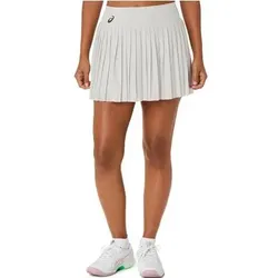 ASICS Damen Hosenrock MATCH MESH SKIRT, Größe XS in Silber Silber