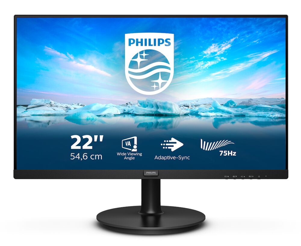 Philips V-Line 222V8LA 22 Zoll Full HD VA Panel 16:9 75 Hz Monitor