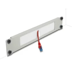 DELOCK 10" Kabelmanagement Bürstenleiste 1HE grau
