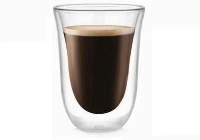 Uplift Picks Double Wall Glass Cup Borosilicate Insulated Coffee Tea Mug Heat Resistant 220 Ml