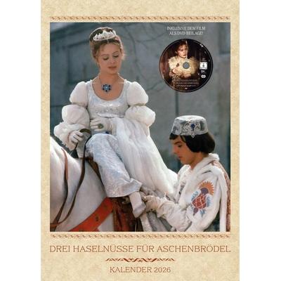 Drei Haselnüsse für Aschenbrödel - Kalender 2026 inkl. DVD (Wandkalender / Fotokalender) (Filmjuwelen / DEFA-Märchen)