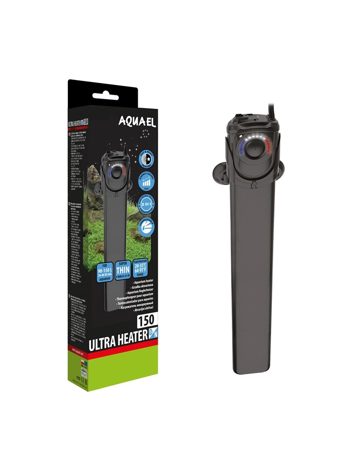 AQUAEL ULTRA HEATER D&N 150W PLASTIC HEATER