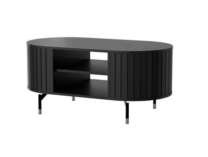 Masseno Couchtisch THIRA 104,1 cm Kaffeetisch Schwarz