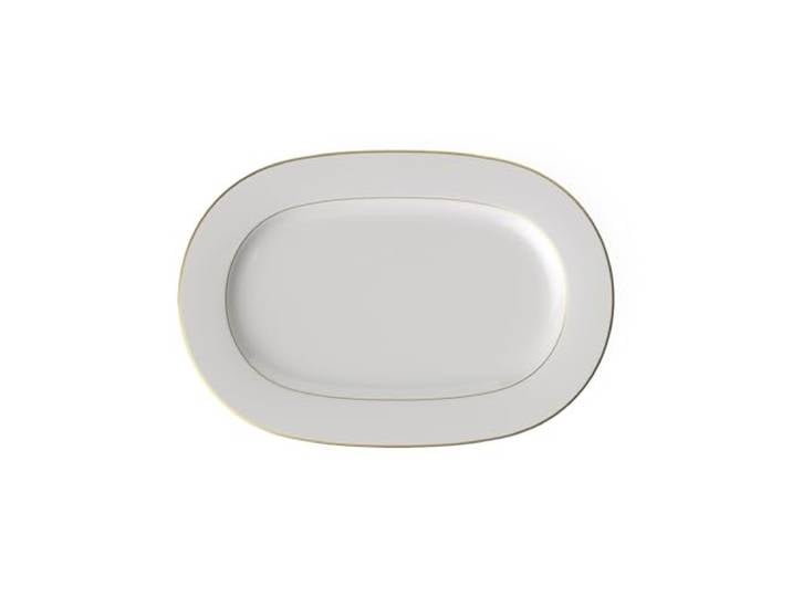 Villeroy & Boch Signature Anmut Gold plat ovale\, longueur 41 cm\, blanc/or