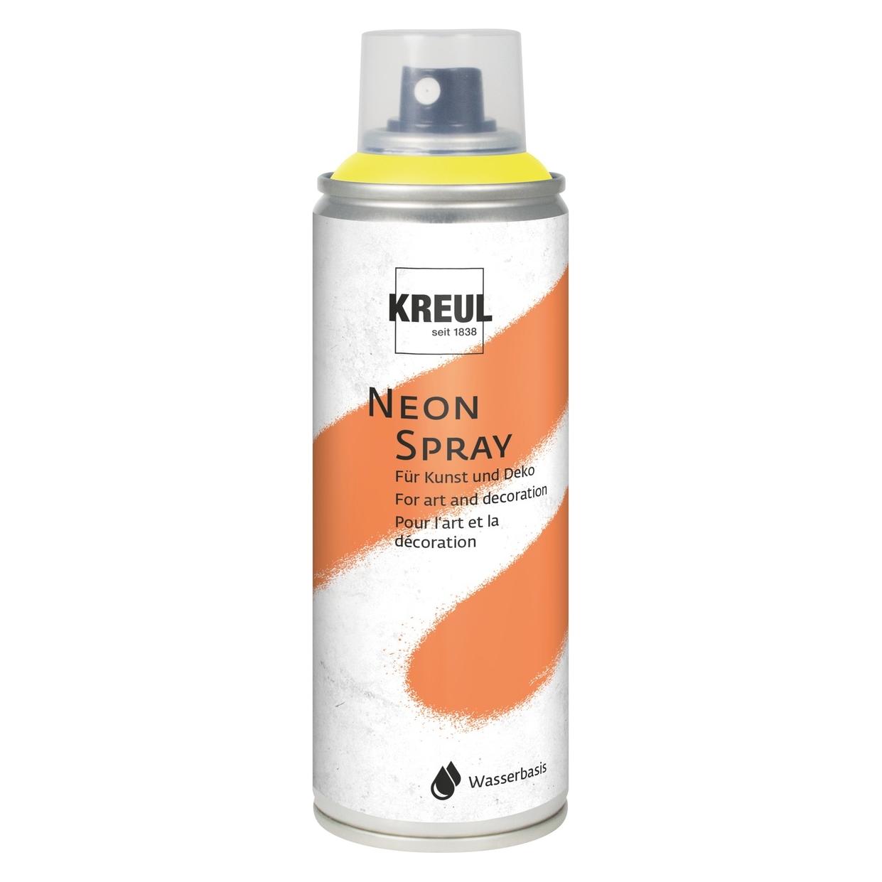 Magni 76371 - Farbspray, neongelb 200 ml, fluoreszierende Sprühfarbe auf Wasserbasis, intensive Leuc (200 ml) (76371)