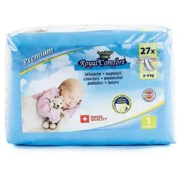2x Royal Comfort Windeln (Gr. 1, Tragepack, 27 Stk.)