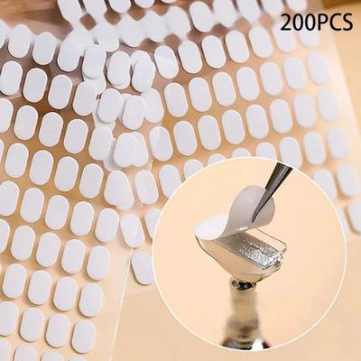 Uplifted Finds 200pcs Nail Support Double Sided Tape Transparent No Trace Jelly Tape Nail Art Practice Base Fixing Stickers 200pcs Nail Support Double Sided Tape Transparent No Trace Jelly Tape Nail Art Practice Base Fixing Stickers