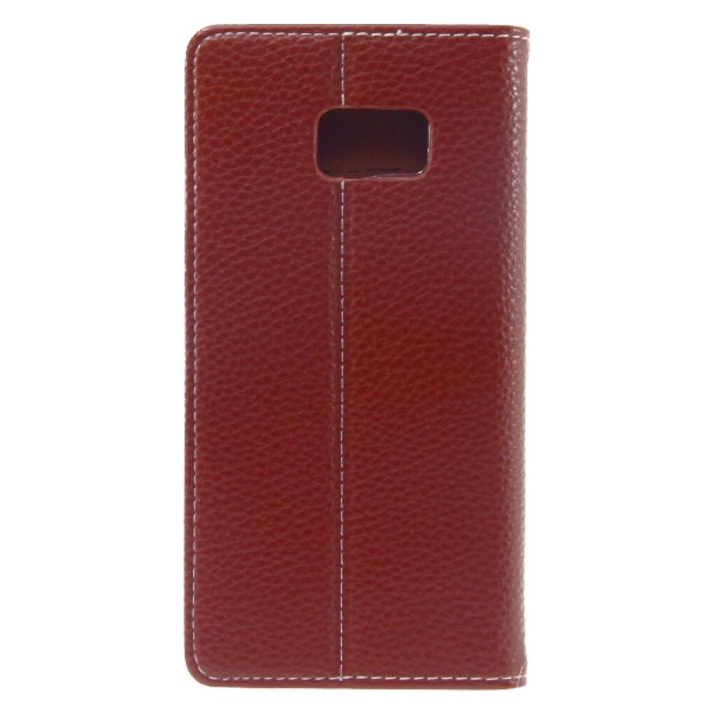 Book Case Fashion Galaxy S6 Edge Plus - Brown (Samsung Galaxy S6 Edge+) (25445196)