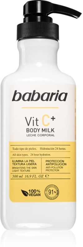 Babaria Vitamin C lait corporel hydratant pour tous types de peau 500 ml