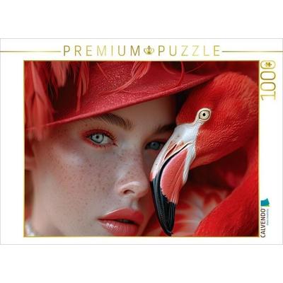 CALVENDO Puzzle Roter Flamingo | 1000 Teile Lege-Größe 64x48cm Foto-Puzzle für glückliche Stunden, Sonstige von , Calvendo Puzzle