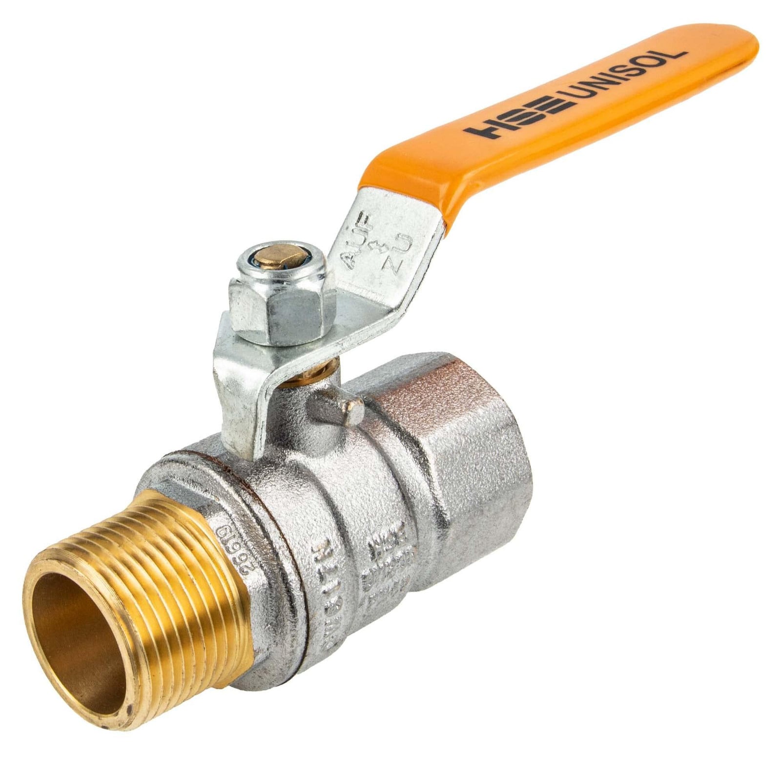 Dripio Solar kogelkraan 3/4 inch, verchroomd messing met lange stalen handgreep