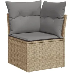 vidaXL, Gartenlounge, Haponum (4x Eckteil + Tisch + 5x Mittelteil)