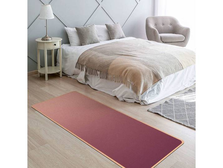 Läufer/Yogamatte Farbverlauf 183 x 61cm Beige/Purpur