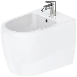 Duravit Collection One Stand Bidet 2263100000 39x60cm, mit Hahnloch, Überlauf, Hahnlochbank, weiß Hochglanz