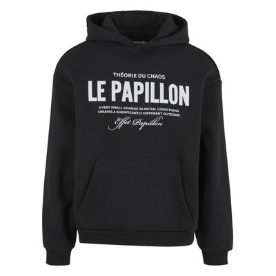 Kapuzenpullover "Upscale by Mister Tee Theorie Du Chaos Fluffy Hoody", Herren, Gr. M, schwarz, 70% Baumwolle, 30% Polyester, UPSCALE BY MISTER TEE, mehrfarbig, loose fit, ohne Ausschnitt, Pullover Kapuzenpullover