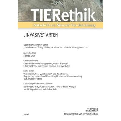 TIERethik (10. Jahrgang 2018/2), Taschenbuch von Altex Edition, Epubli, 978-3-7467-7701-6