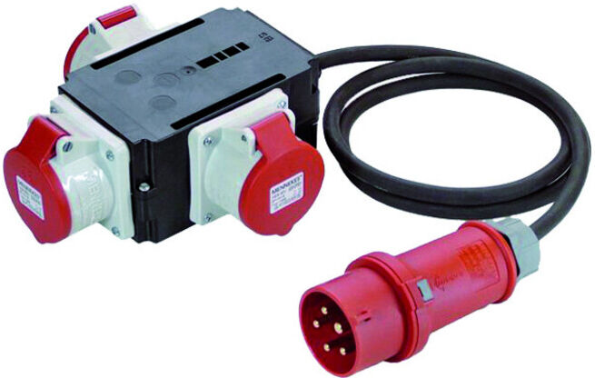 Bachmann Adaptateur CEE 1xFiche 16A 3xPrise 16A 349.035 (349.035)