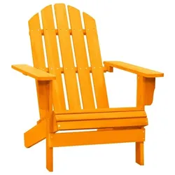 Adirondack-Gartenstuhl Massivholz Tanne| vidaXL : Farbe - Orange
