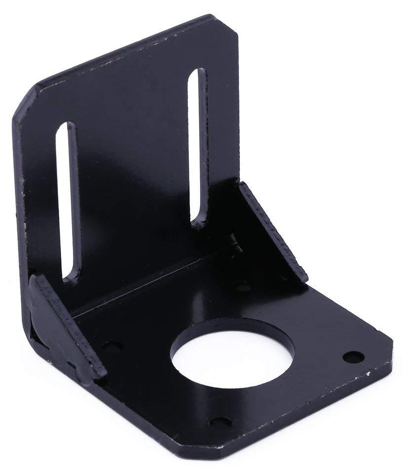 Dripio Montagebeugel voor 42 mm Nema 17 tandwielmotor, staal, zwart