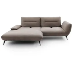 Ecksofa Payton Stoff Grau Taupe