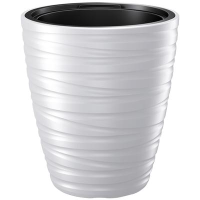 Blumentopf PROSPERPLAST "Maze", weiß, Kunststoff, Pflanzgefäße, Ø 47,5 x 52,3 cm