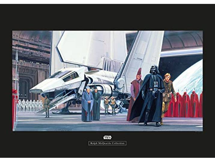 Komar Star Wars Classic RMQ Death Star Shuttle Dock – Taille : 70 x 50 cm Tableau mural (sans cadre)