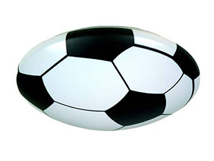 Niermann Standby Deckenleuchte Fußball, mit stoßfester Abdeckung, Ø 36cm, E27, Kinderzimmer, Kinderzimmerlampe, Fußballlampe, Deckenlampe Soccer, Jugendzimmer