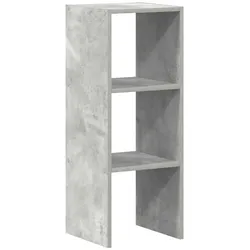 vidaXL Bücherregal Stapelbar Betongrau 30x30x80 cm Holzwerkstoff