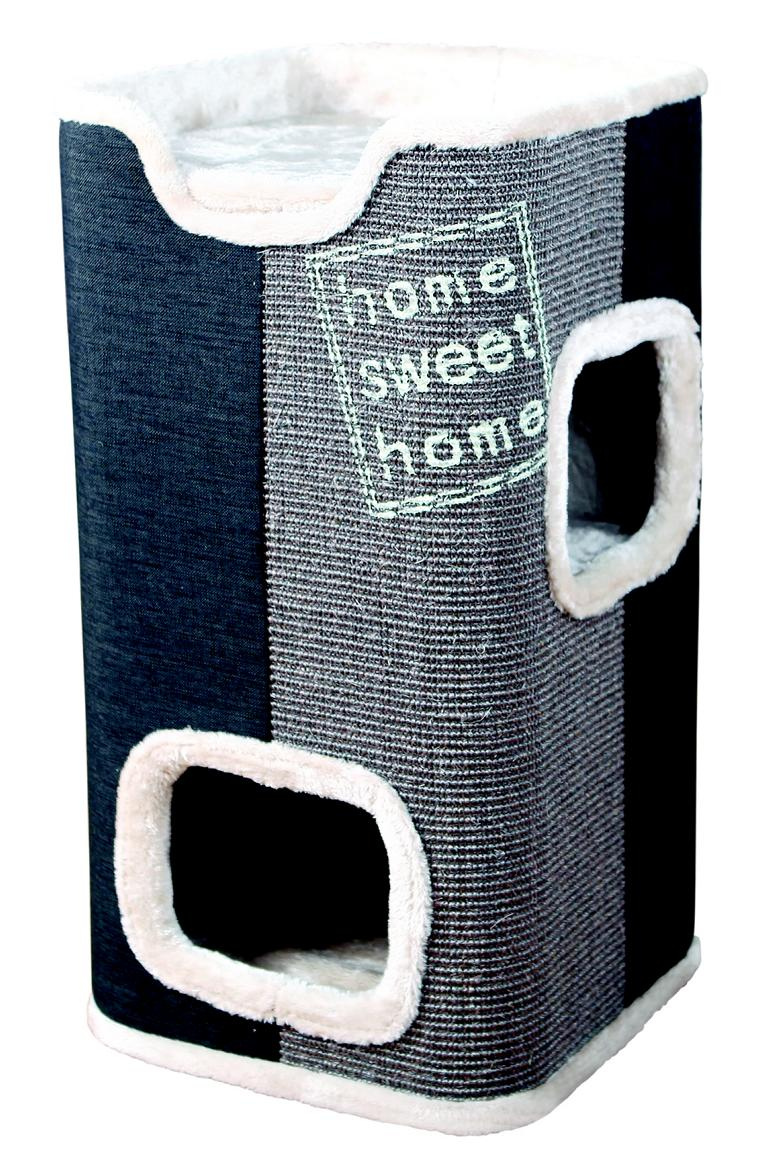 TRIXIEHEIMTIERBEDARF Cat Tower Jorge, 78 cm, lichtgrau/anthrazit 08742029