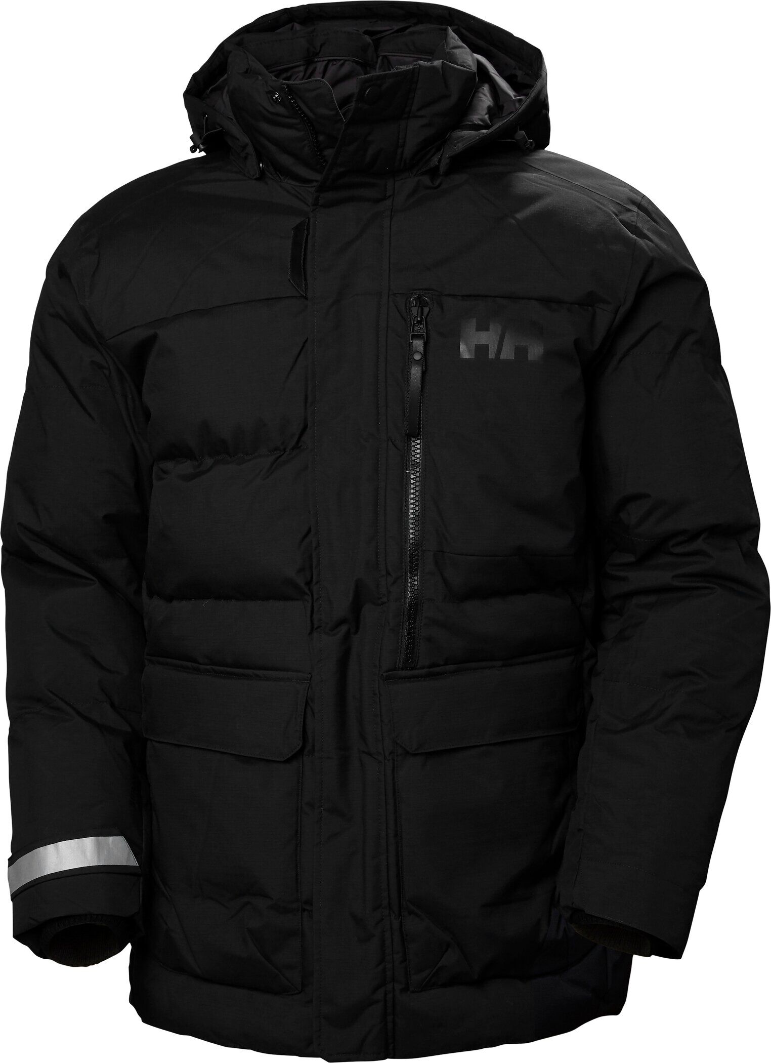 Winterjacke HELLY HANSEN "TROMSOE JACKET", Herren, Gr. XL, schwarz, Obermaterial: 100% Polyamid, Jacken Winterjacke, sportlich, aus Polyamid, mit High Loft Isolierung, wasserabweisend schwarz XL