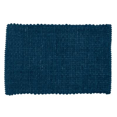 Badematte WENKO "Covelo", blau, H:20mm, Materialmix, Badematten, Badematte, mit Webstruktur, fusselfrei, hohe Feuchtigkeitsaufnahme