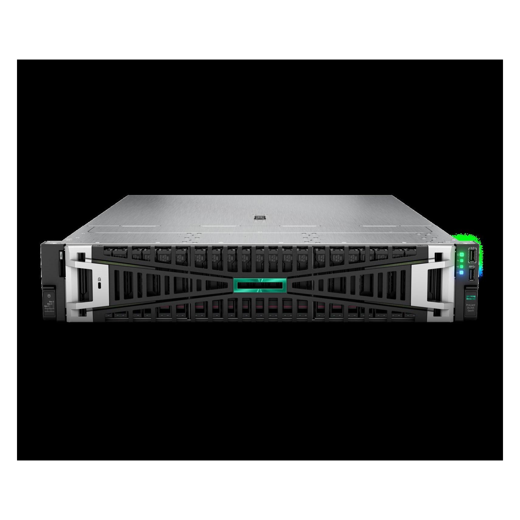HP HPE PL DL345g11 AMD Epyc 9115 (2.6G/16C) 2x32G 2x960G 2x1000W MR416i-p 8LFF 4p1G Smart Choice (64 GB, Rack Server) (P81838-425)