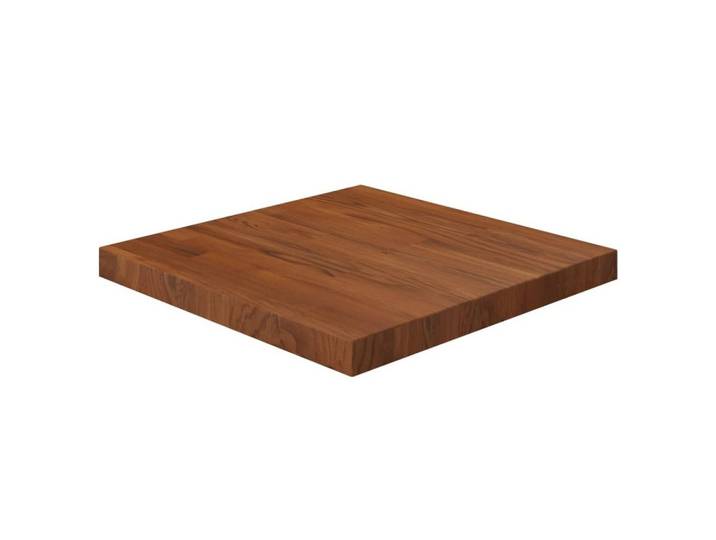 vidaXL Tischplatte 50 x 50 x 4 cm Tischplatte Quadratisch Dunkelbraun 50x50x4cm Behandelt
