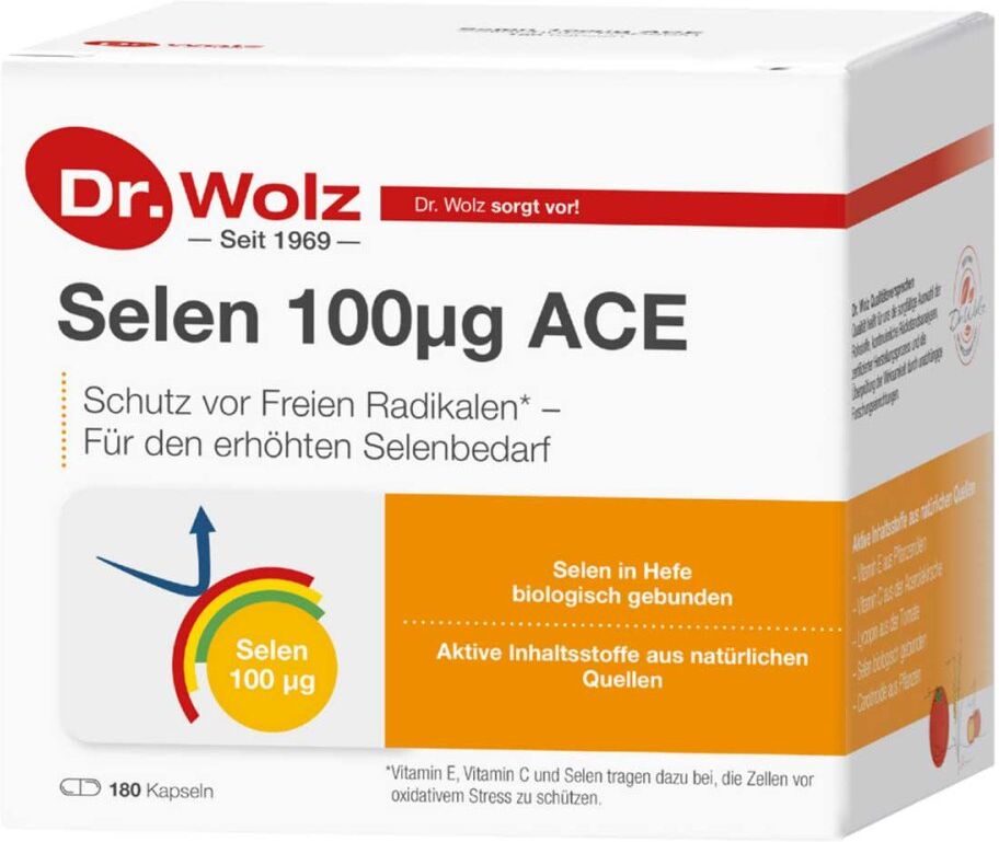 Dr. Wolz Selen Ace 100 [my]g 60 Tage Kapseln 180stk