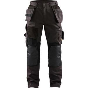 Blakläder Arbeitshose Handwerker Stretch, Herren, Bundhose, dunkelgrau-schwarz, Größe 50